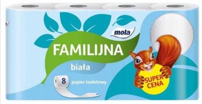 Obrazek Papier toaletowy 8 rolek x 8 paczek