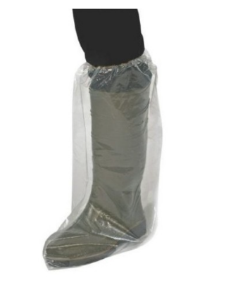 Obrazek Buty długie foliowe z gumką 50 szt. Bioasekuracja