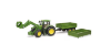 Obrazek Ciągnik John Deere 7R 350 z ładowaczem czołowym i przyczepą