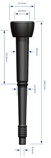 Obrazek Gumy strzykowe milkrite krótki kubek 8mm DL016U