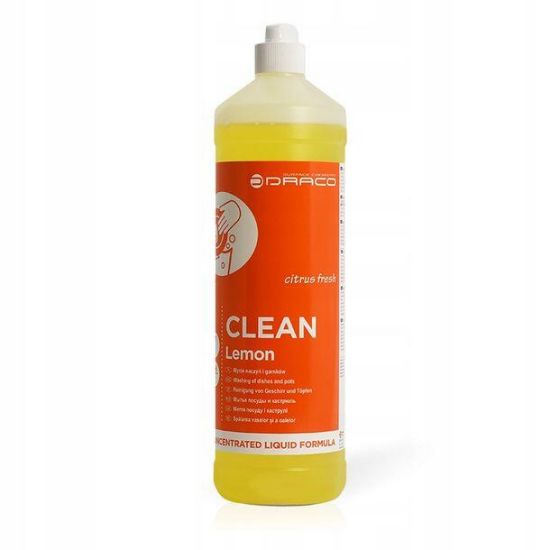 Obrazek DR CLEAN Lemon 1 L Płyn do mycia naczyń i szkła