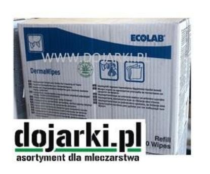 Obrazek ECOLAB dermaWIPES 2x700 szt - jednorazowe ścierki do mycia wymion