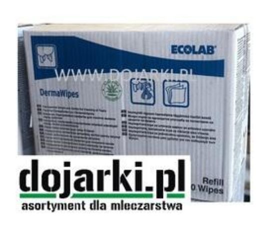 Obrazek ECOLAB dermaWIPES 2x700 szt - jednorazowe ścierki do mycia wymion